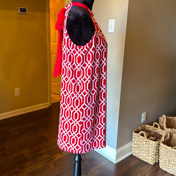 Mud Pie Burgundy Jigsaw Dress Size Medium - Picture 4 of 9